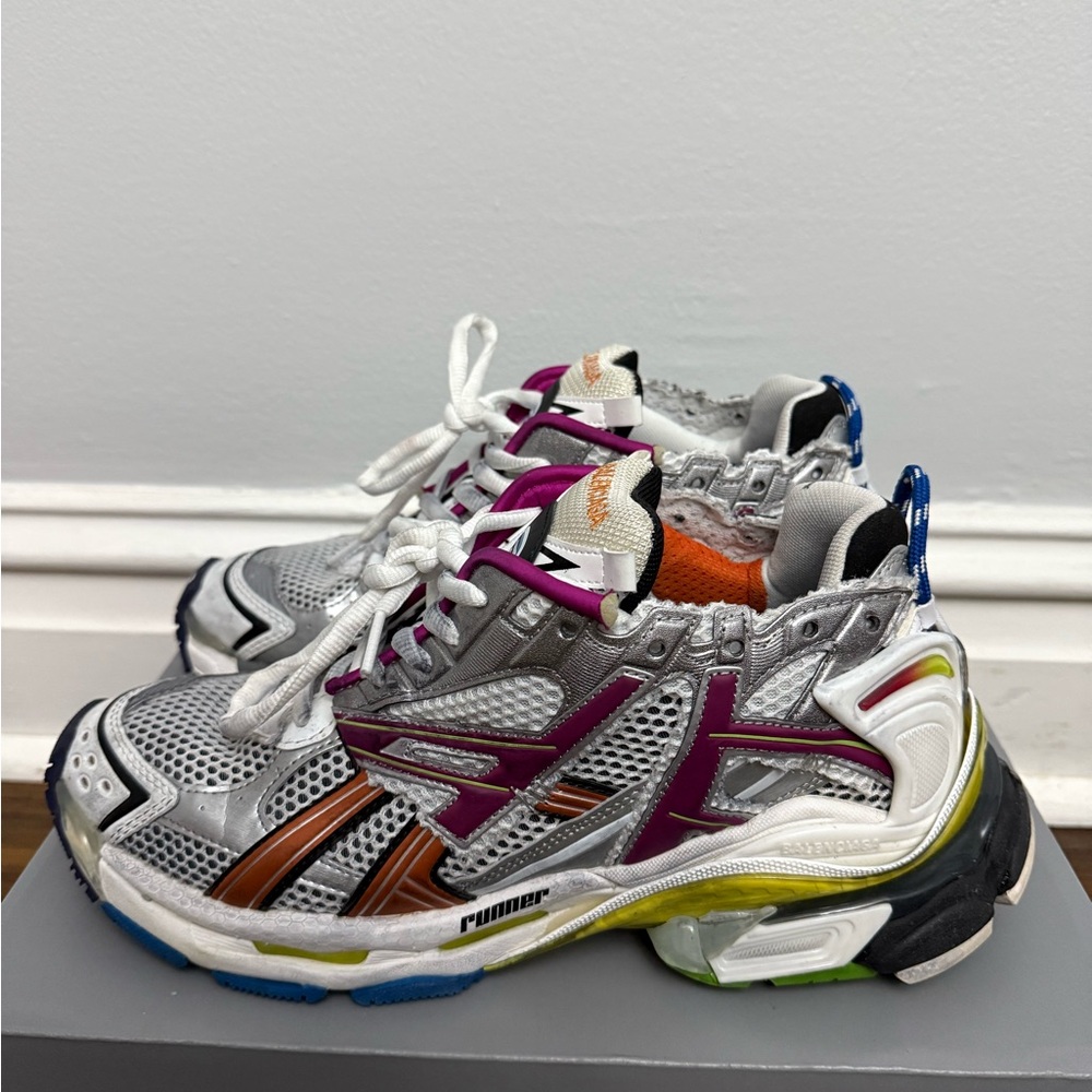 Balenciaga Runner Sneaker 'Grey Multi-Color' - Picture 4 of 11